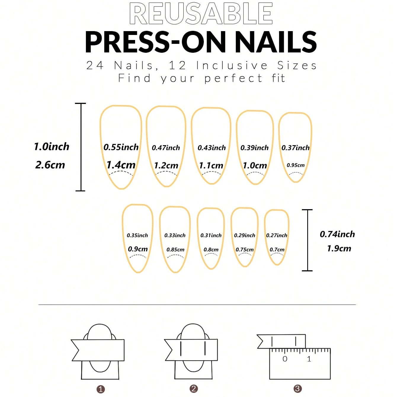 24PCS French Almond Fake Nails with Red Bow and White Pearl Design, Fully Covered Acrylic Fake Nails for Women